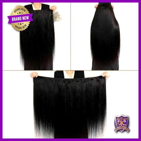 Straight Human Hair Extensions 20 Inch 3 Bundles Raw Remy Hair No Shedding main image 5